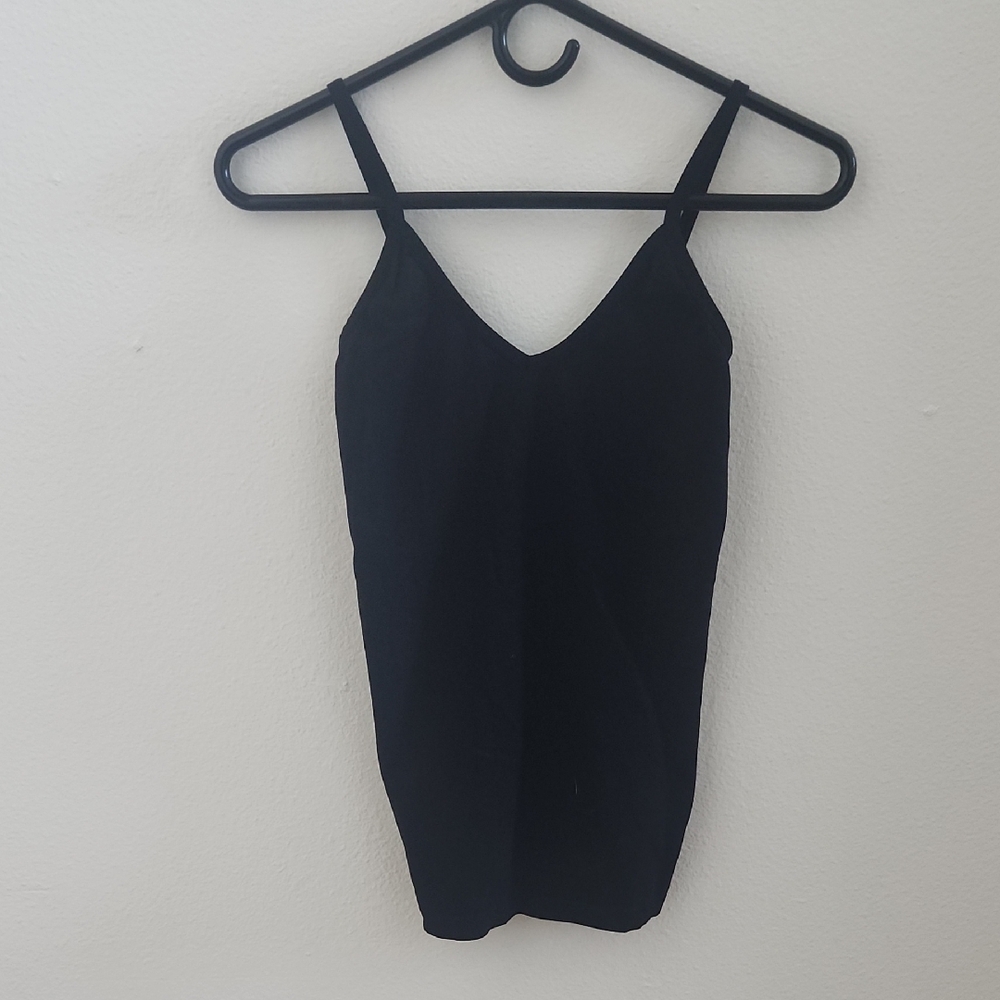 Novelle Seamless Black V-Neck Shapewear Tank